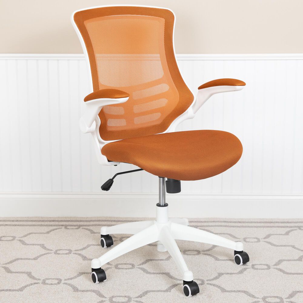 Flash Furniture Annabel Swivel Office Chair in Beige, , large