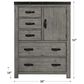 Mayberry Hill Wade Door Chest in Brushed Ash, , large