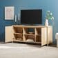 Walker Edison Flynn Scandinavian 58" TV Stand in Coastal Oak, , large