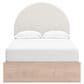 Ashley Arloster Full Upholstered Panel Bed in Tan/White, , large