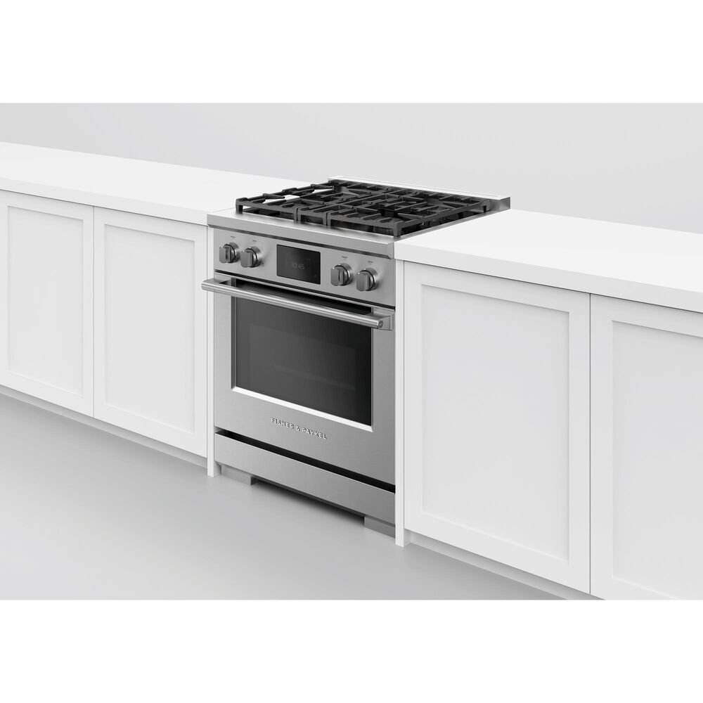Fisher and Paykel 30" Professional Dual Fuel Range with Natural Gas in