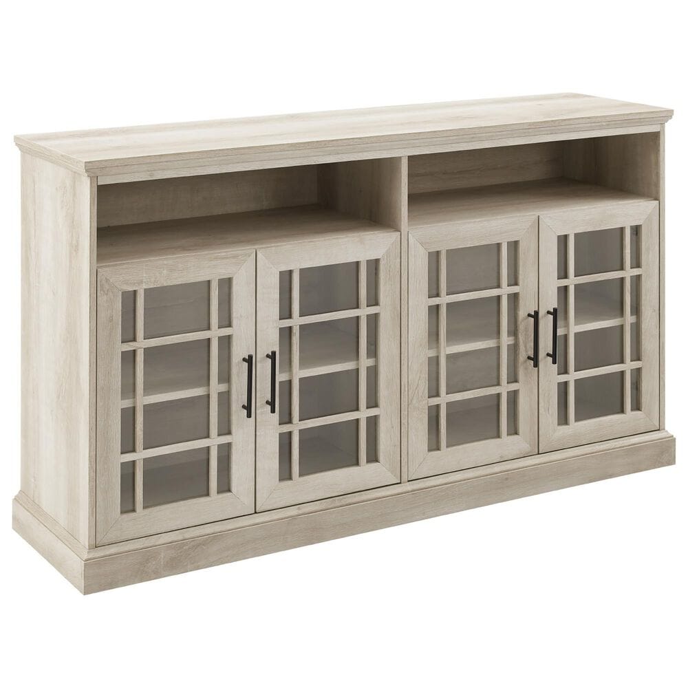 Walker Edison 58" TV Stand NF584DHDHBWO  in White Oak, , large