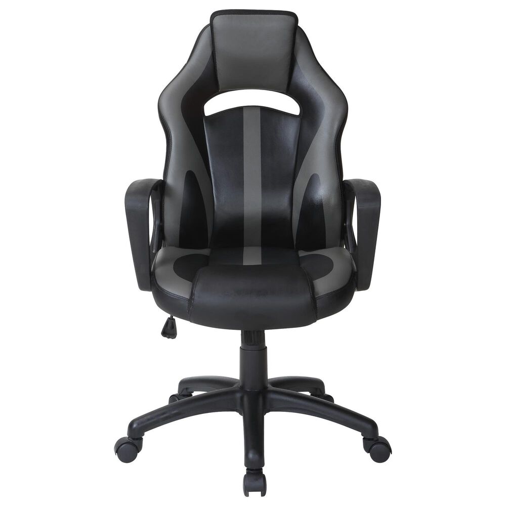 Valor Living Influx Gaming Chair in Black and Grey, , large