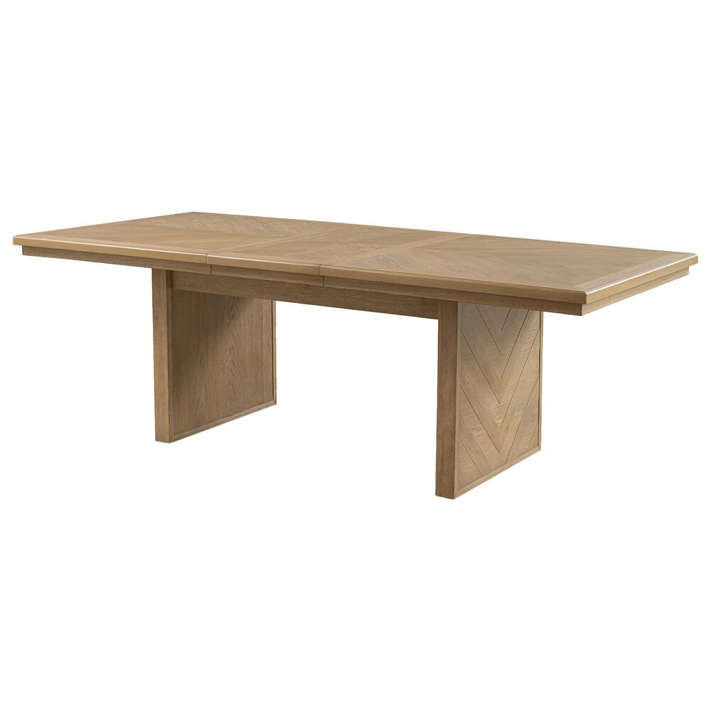 Furniture of America Virex Rectangle Extendable Dining Table in Natural, , large