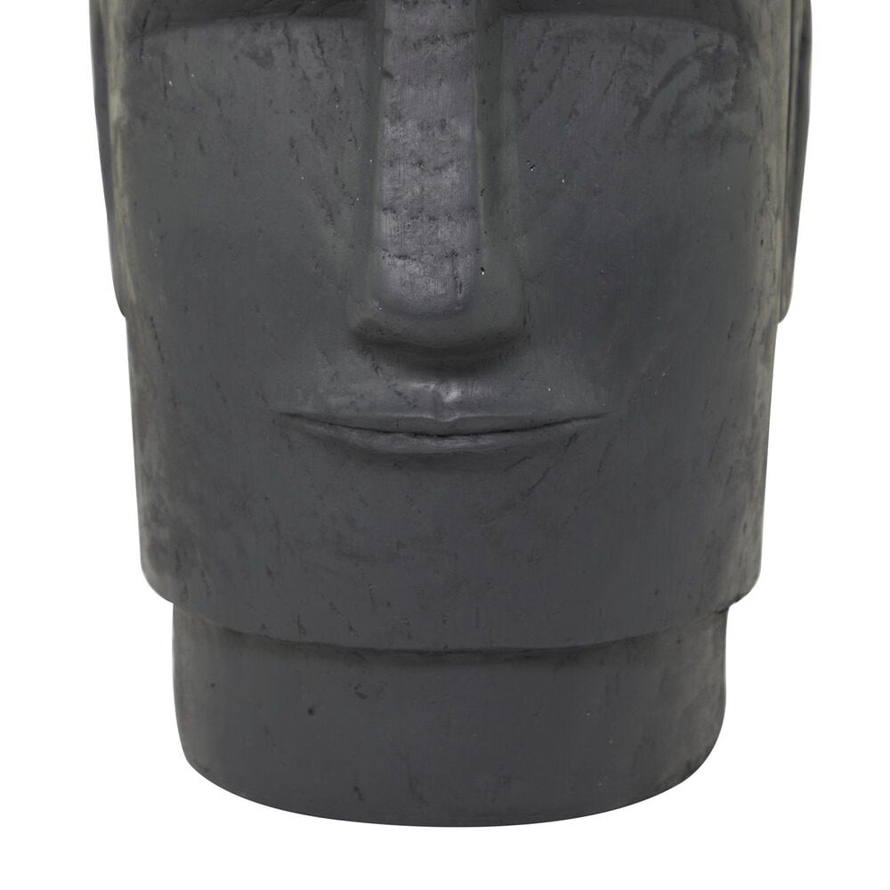 Maple and Jade Face Easter Island Planter in Dark Gray, , large