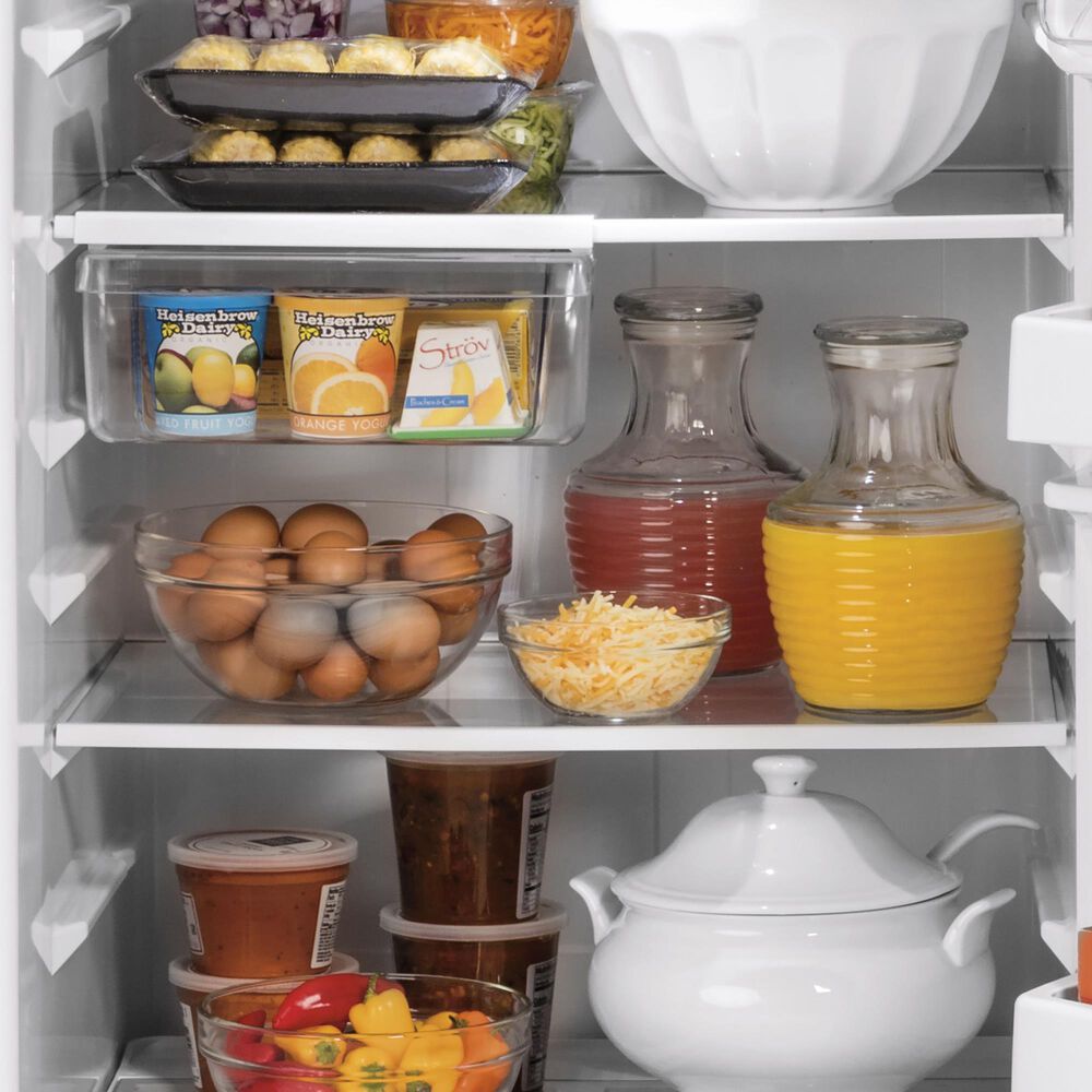 GE Appliances 21.9 Cu. Ft. Top-Freezer Refrigerator in Fingerprint Resistant Black Slate, , large
