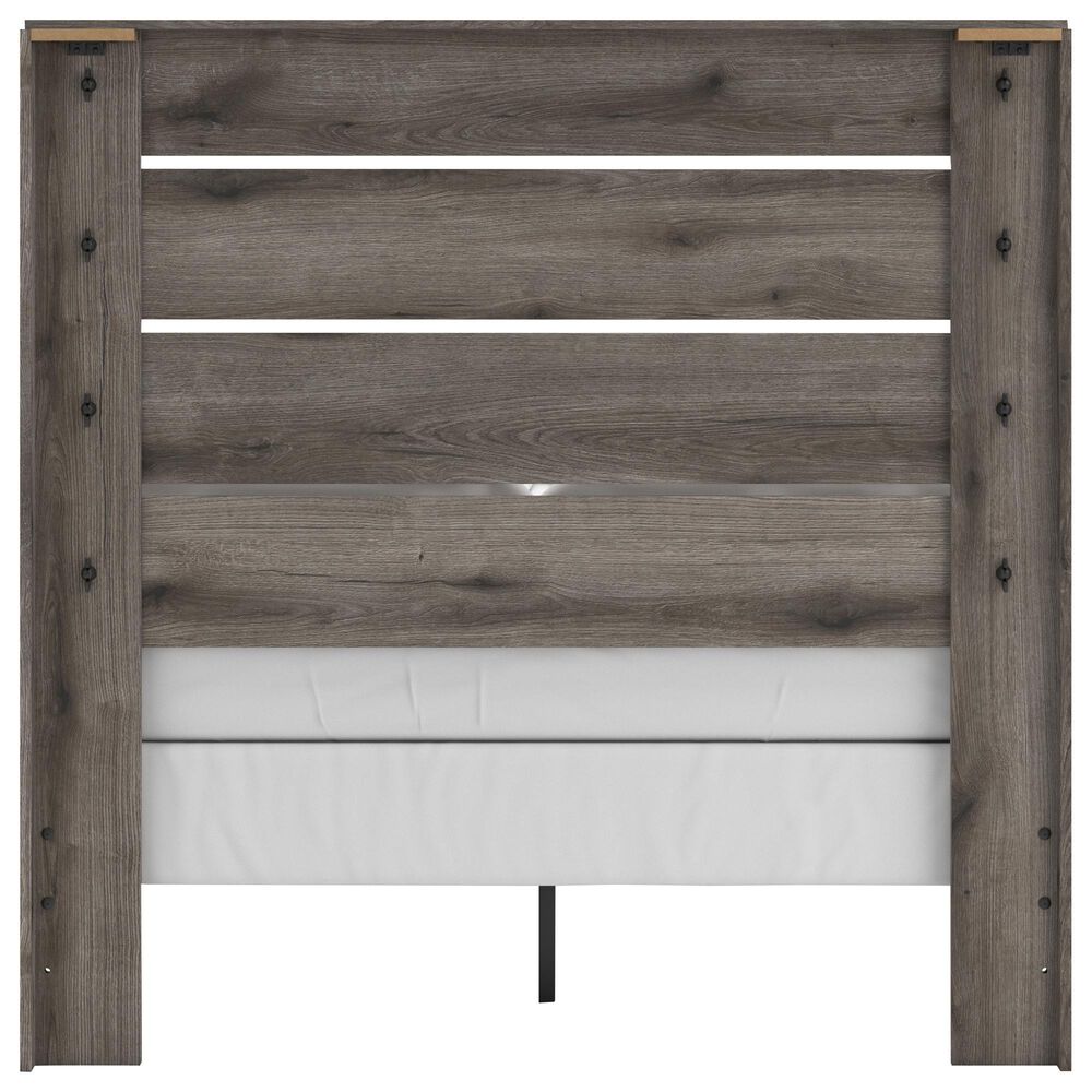 Ashley Graystorm Full Panel Bed in Brown Gray, , large