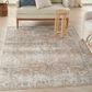 Nourison Astra Machine Washable 6"7" x 9" Beige Area Rug, , large
