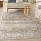 Nourison Astra Machine Washable 6"7" x 9" Beige Area Rug, , large