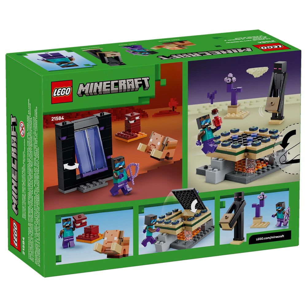 LEGO Minecraft Nether and End Portal Journey Building Set, , large