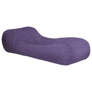Jaxx Arlo Chaise Lounge Bean Bag Chair in Plum, , large