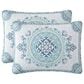 Royal Court Afton 3-Piece Full/Queen Quilt Set in Blue and White, , large