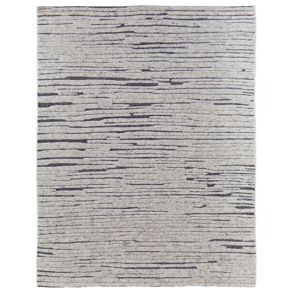 Feizy Broadfield 9"6" x 13"6" Ivory and Charcoal Area Rug, , large