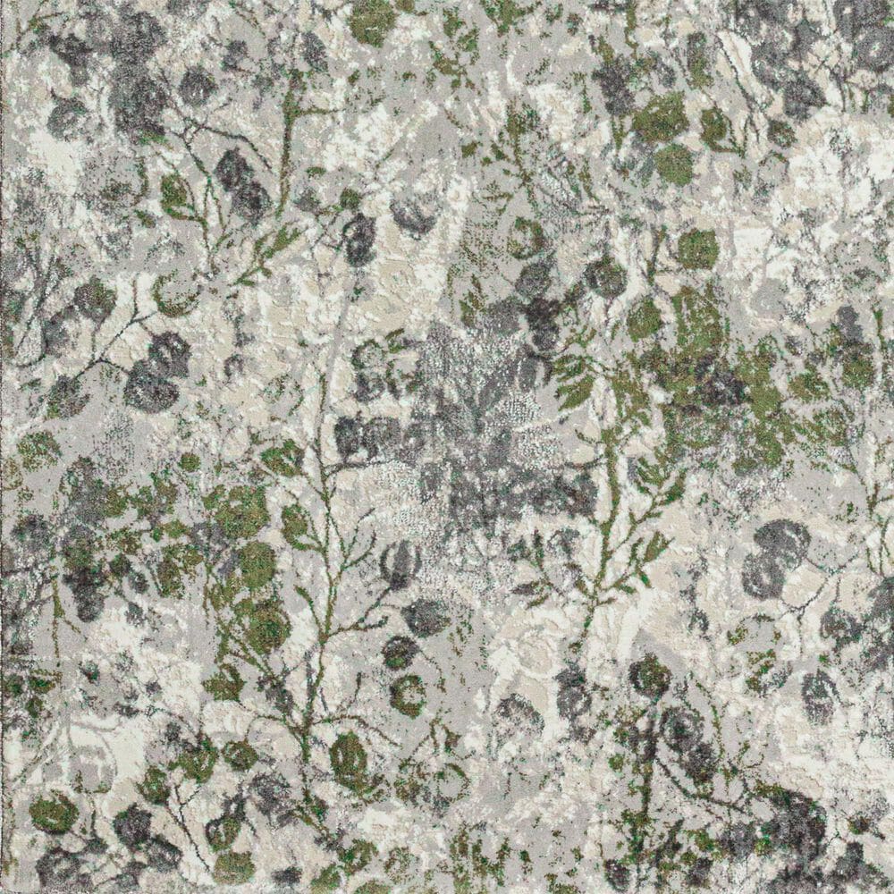 Radici USA Livigno Floral 5&#39;3&quot; x 7&#39;3&quot; Green Area Rug, , large