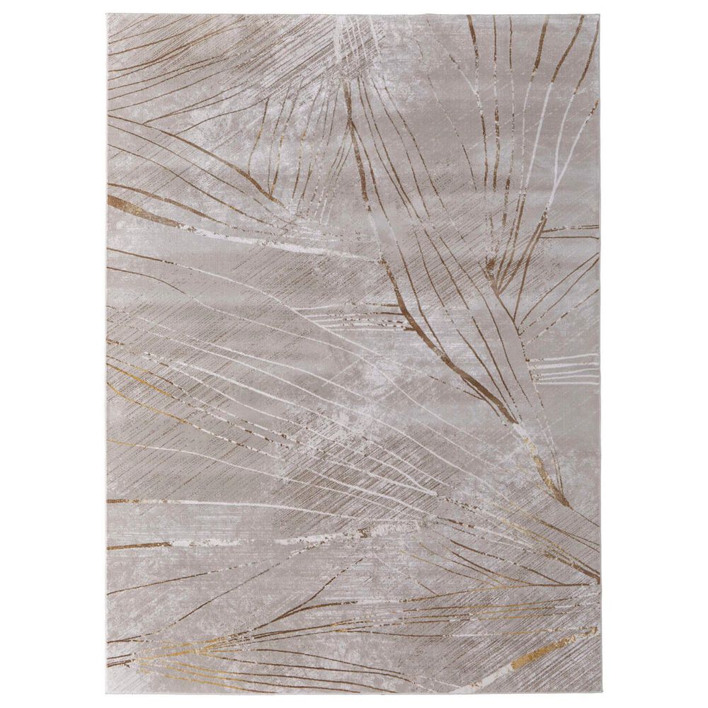 Feizy Waldor Ivory and Beige 5' x 8' Area Rug, , large