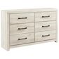 Ashley Cambeck 4 Piece Twin Single Storage Bed Set in Whitewash, , large