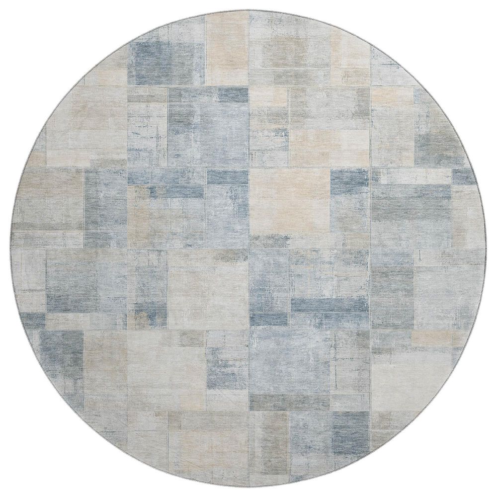 Dalyn Rug Company Ravenna RN4 8" Round Denim Area Rug, , large