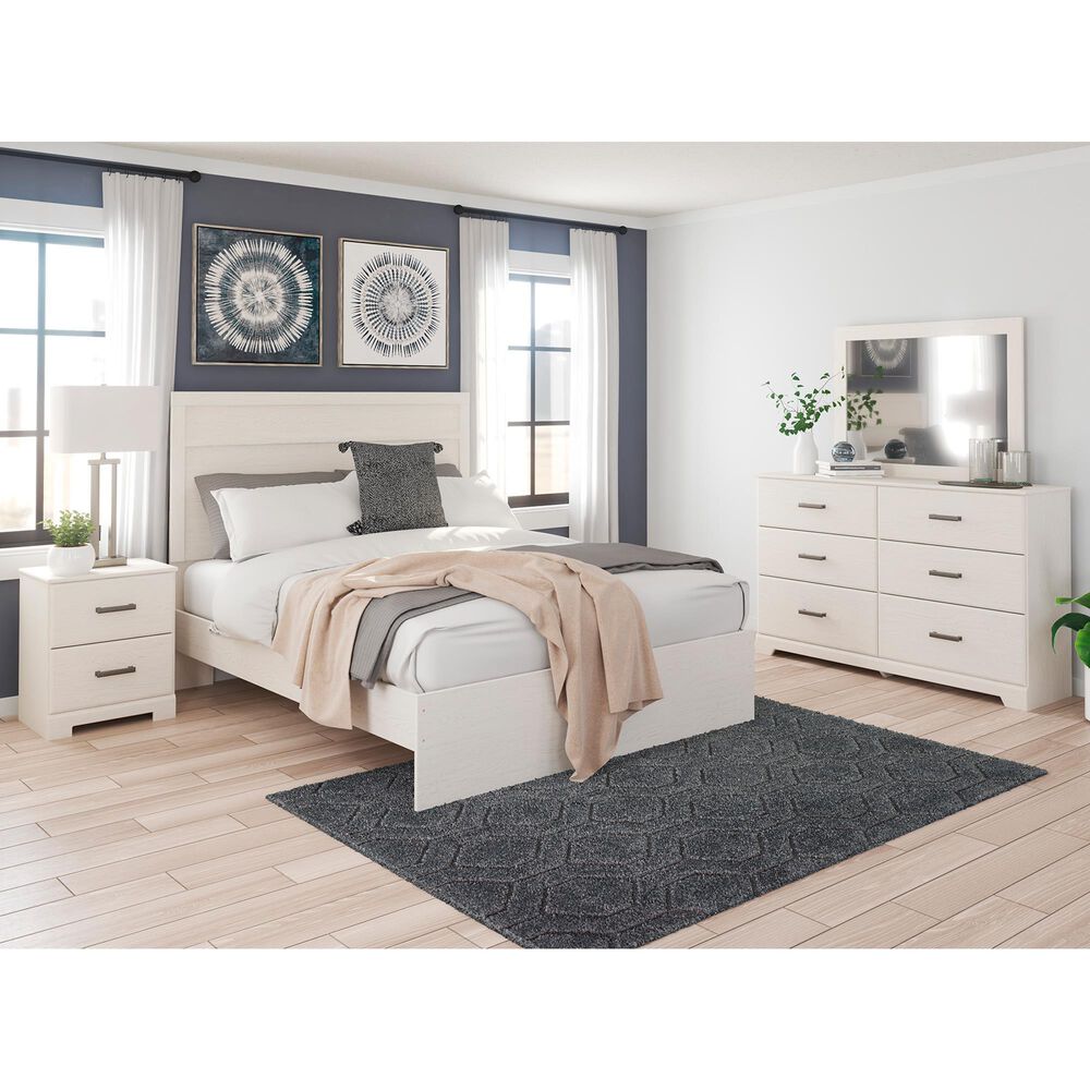 Ashley Stelsie 4 Piece Queen Bedroom Set in White, , large