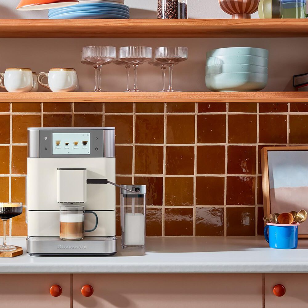 KitchenAid Full Automatic Espresso Machine in Porcelain White, , large