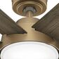 Hunter Donatella 52" Ceiling Fan with LED Lights in Burnished Brass, , large