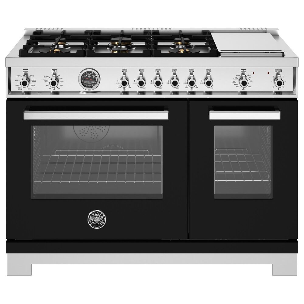 Bertazzoni Professional 7.0 Cu. Ft. Freestanding Dual Fuel Range in Nero, , large