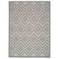 Nourison Versatile 8" x 10" Silver Grey Indoor/Outdoor Area Rug, , large