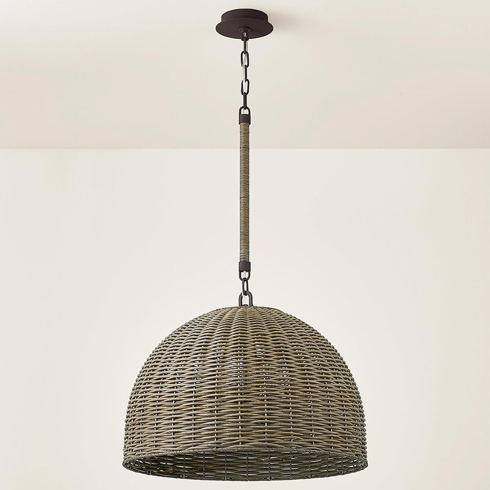 Troy Lighting Huxley 24" 3-Light Pendant Ceiling Light in Textured Bronze, , large