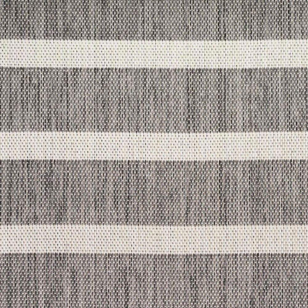 Nourison Positano POS03 Charcoal and Ivory 9&#39; x 12&#39; Indoor/Outdoor Area Rug, , large