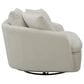 Simeon Collection Boomer Oversized Swivel Accent Chair in Utopia Sand, , large
