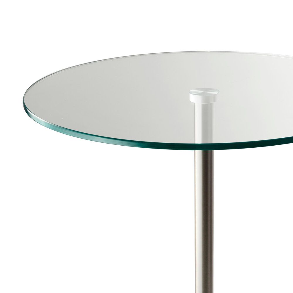 Adesso Blythe End Table in Black and Silver, , large