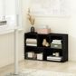 HOMLUX 5-Cube Open Shelf Storage Bookcase in Blackwood, , large