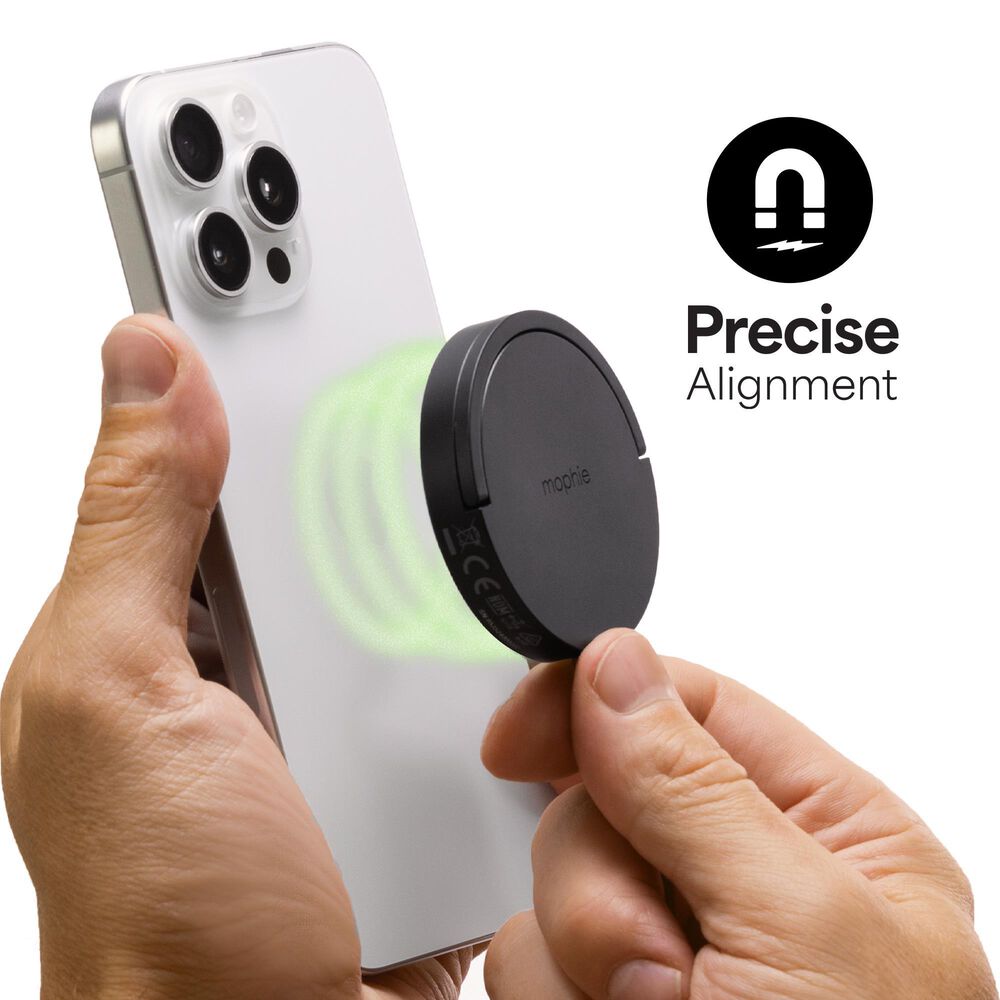 Mophie Wireless Charging Pad with Kickstand in Black, , large