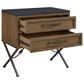 Sterling Timber Tarrington 2-Drawer Nightstand in Almond and Black, , large