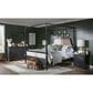 Legacy Classic Vintage Market Queen Canopy Bed in Barnwood Oak and Kettle Black, , large