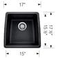 Blanco Performa Single Bowl Kitchen Sink in Volcano Gray, , large