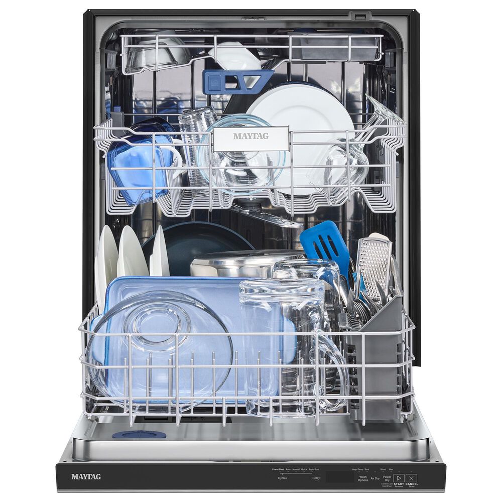 Maytag 24&quot; Built-In Pocket Handle Dishwasher in Fingerprint Resistant Stainless Steel, , large