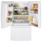 GE Appliances 25.6 Cu. Ft. Capacity 3-Door French Door Refrigerator in White, , large