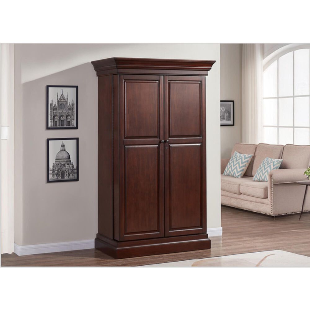 Imperial Ashton Bar Cabinet in Nut Brown, , large