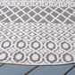 Safavieh Cabana CBN652A 6"7" Round Ivory and Grey Area Performance Rug, , large