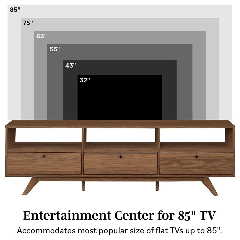 Walker Edison 70" TV Stand in Mocha Shop NFM