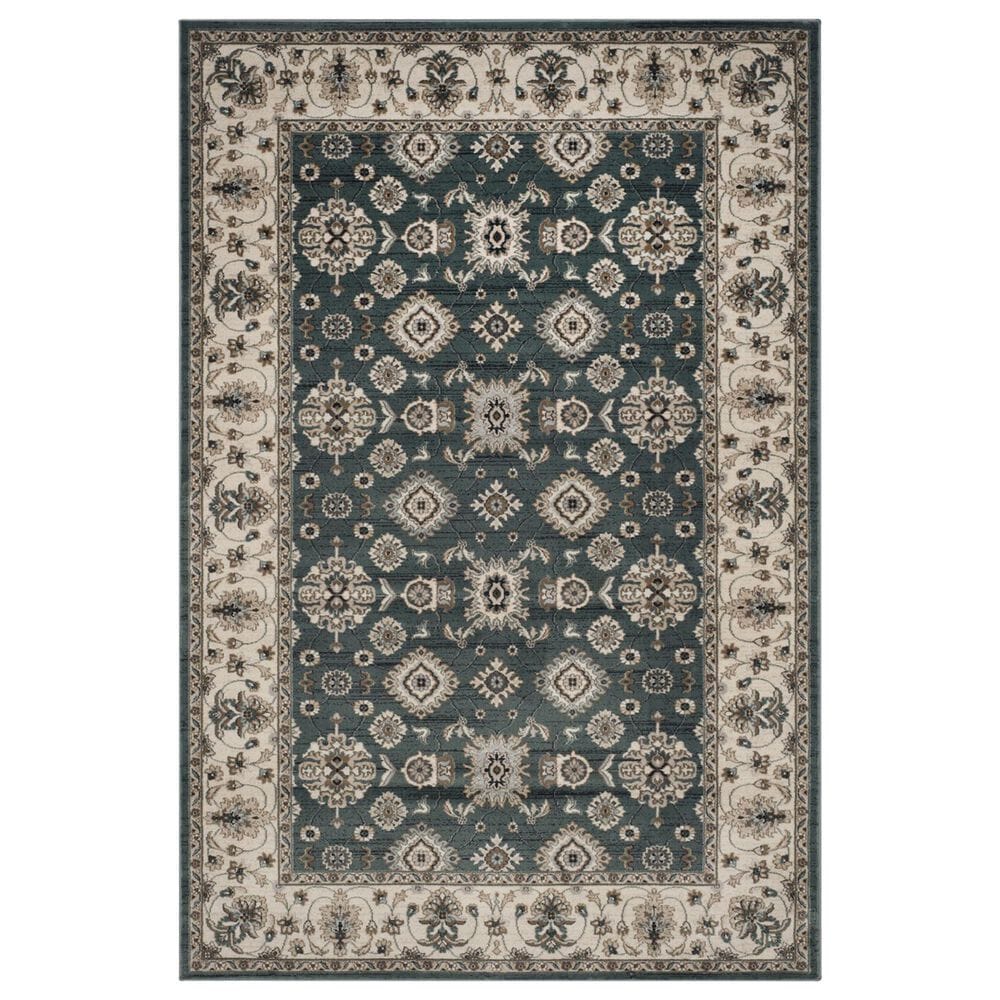 Safavieh Lyndhurst 6" x 9" Teal and Cream Area Rug, , large
