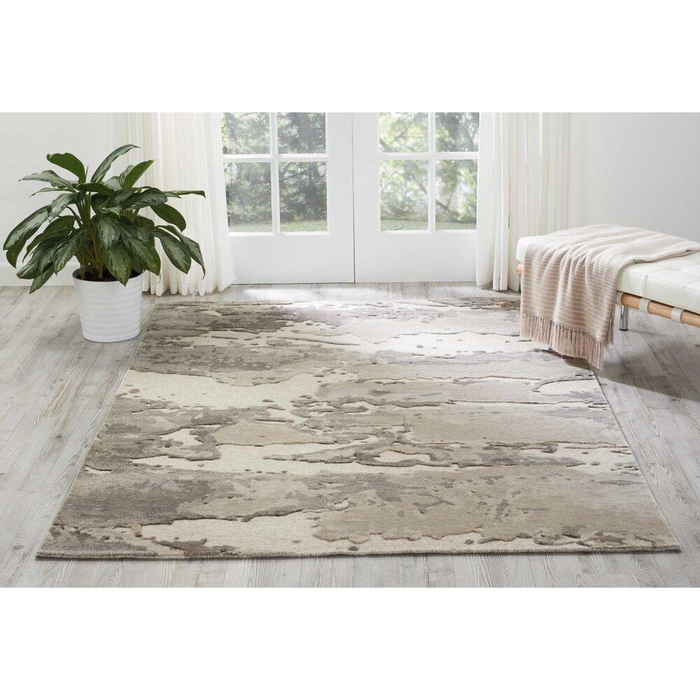 Nourison Divine DIV05 8&#39;6&quot; x 11&#39;6&quot; Ash Area Rug, , large