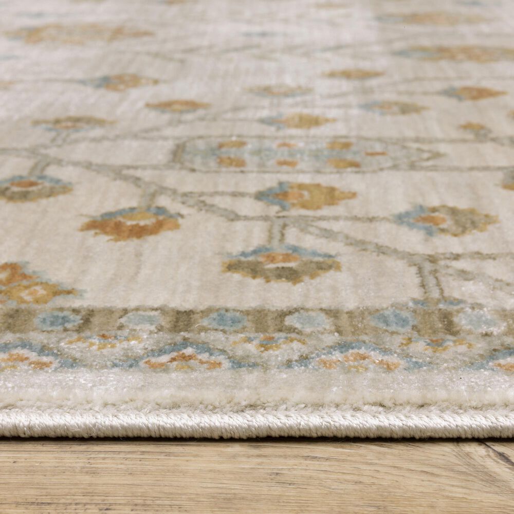Oriental Weavers Maeve Beige and Rust 7&#39;10&quot; x 10&#39;10&quot; Area Rug, , large