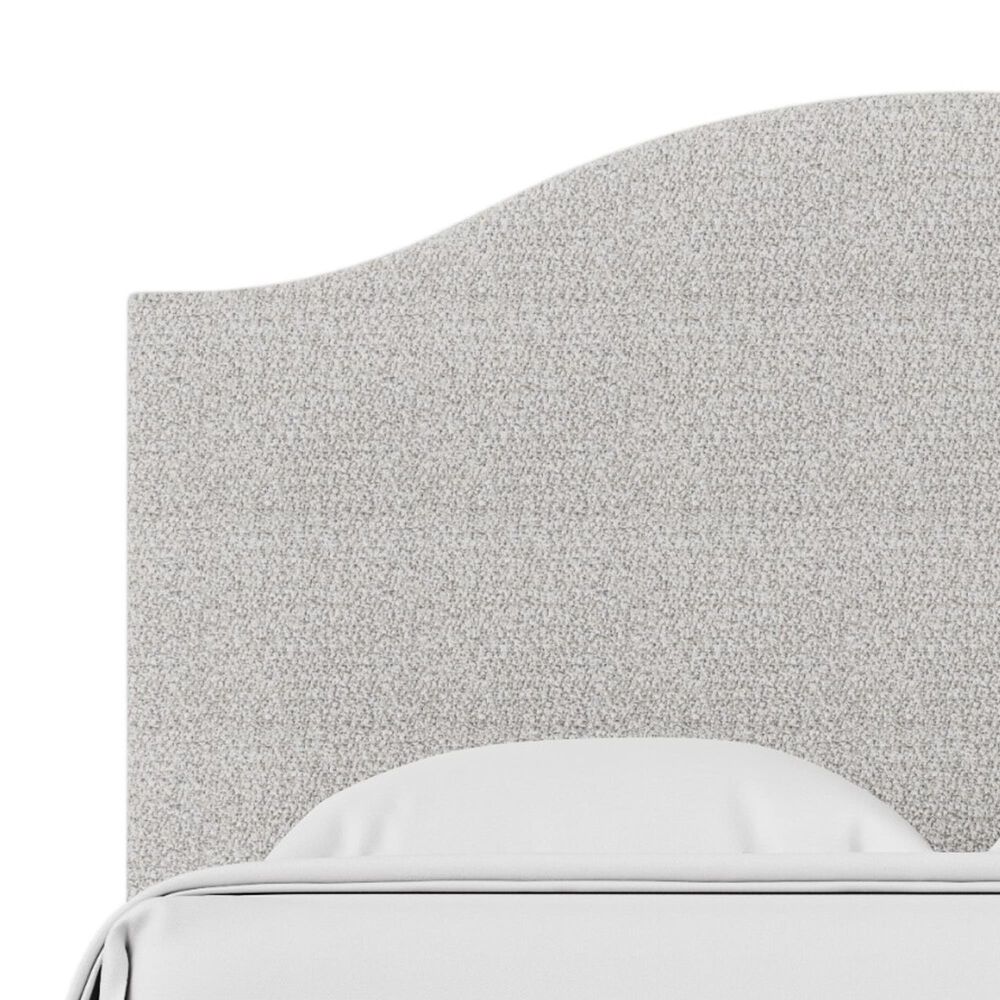 Viceray Collections Emily King Upholstered Panel Bed with Arched Headboard in Labradoodle, , large