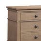 Riva Ridge Oxford California King Panel Storage Bed with Two Nightstands in Tan with USB Ports, , large