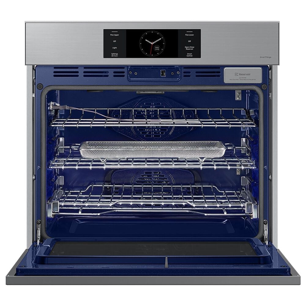 Samsung Bespoke Bespoke 30&quot; Single Electric Wall Oven with Convection in Stainless Steel, , large