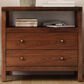 Butler Specialty Company Nora 2-Drawer Wide Nightstand with Open Shelf in Walnut, , large