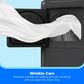 Midea 4.1 Cu. Ft. Top Load Washer and 7 Cu. Ft. Electric Dryer Laundry Pair in Metallic Grey, , large
