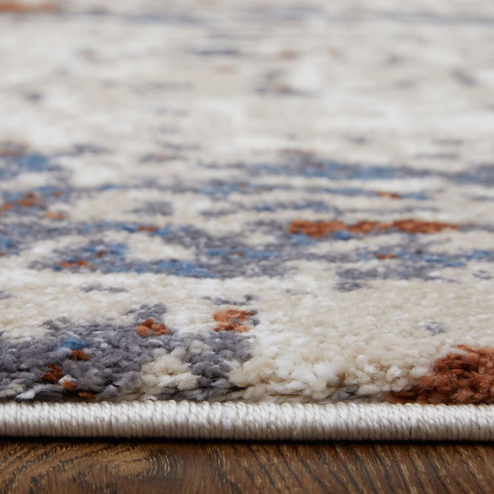 Feizy Gilmore 8&#39; x 10&#39; Ivory and Blue Area Rug, , large