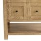 James Martin Vanities Breckenridge 30" Single Bathroom Vanity in Light Natural Oak with 3 cm Arctic Fall Solid Surface Top and Rectangular Sink, , large